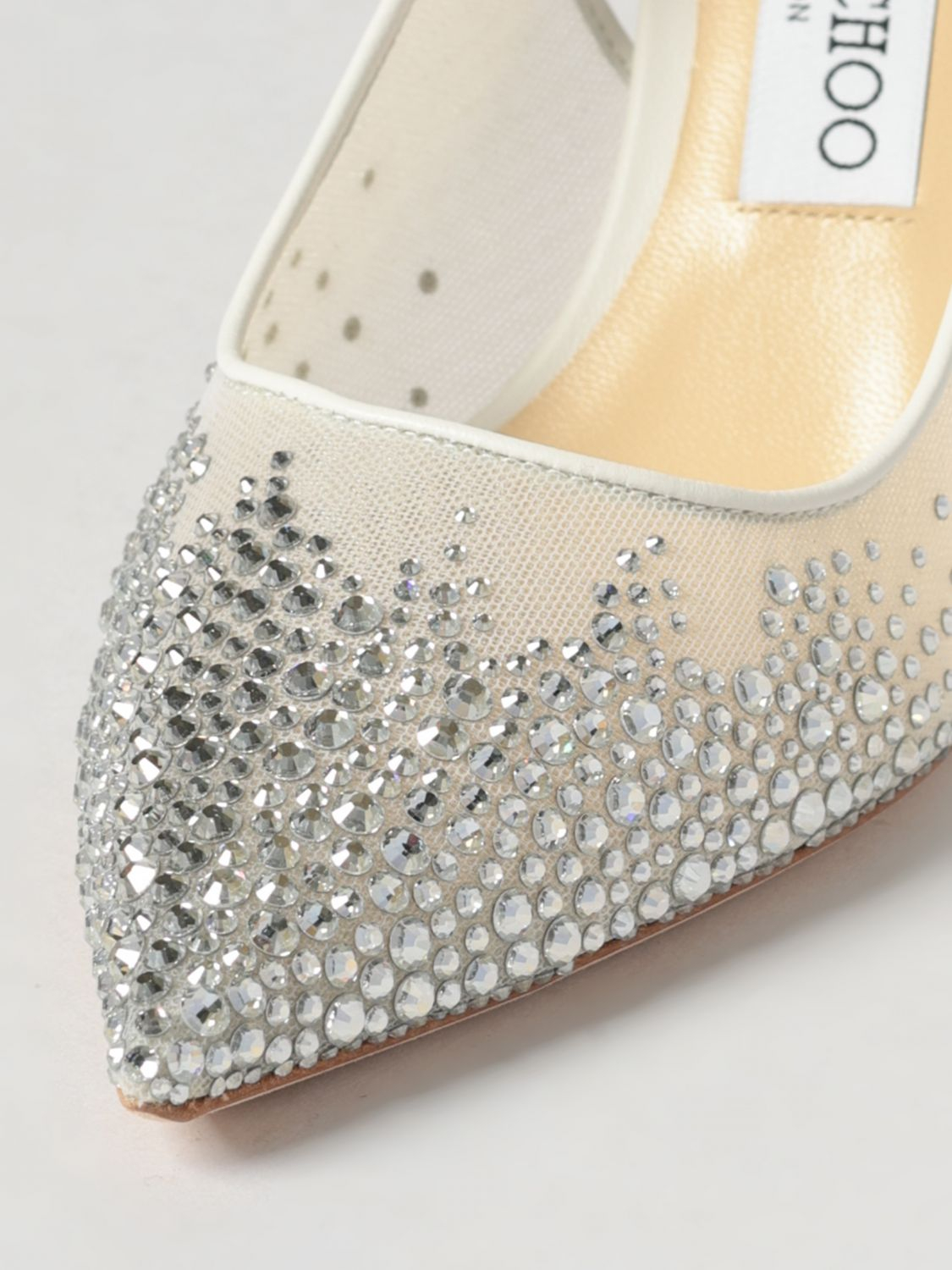 [Jimmy Choo] Slingback SS26 LOVESB85NYT WHITE/CRYSTAL