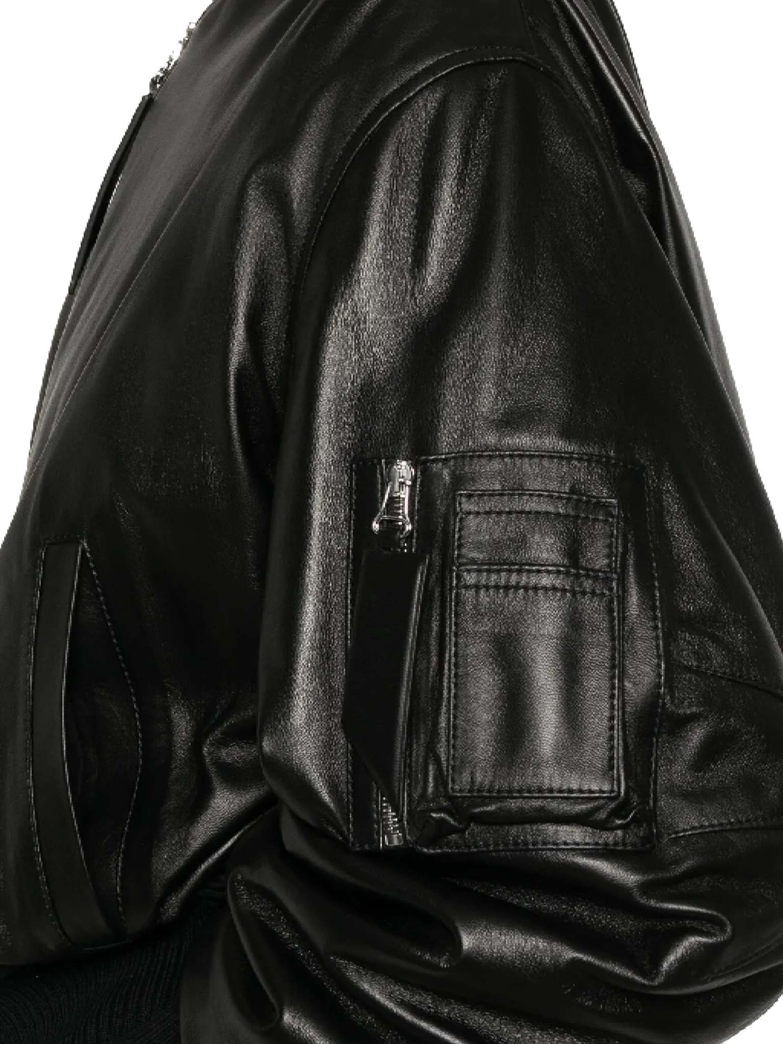 [The Attico] Leather Jacket SS26 260WCB00004LBT128AA100