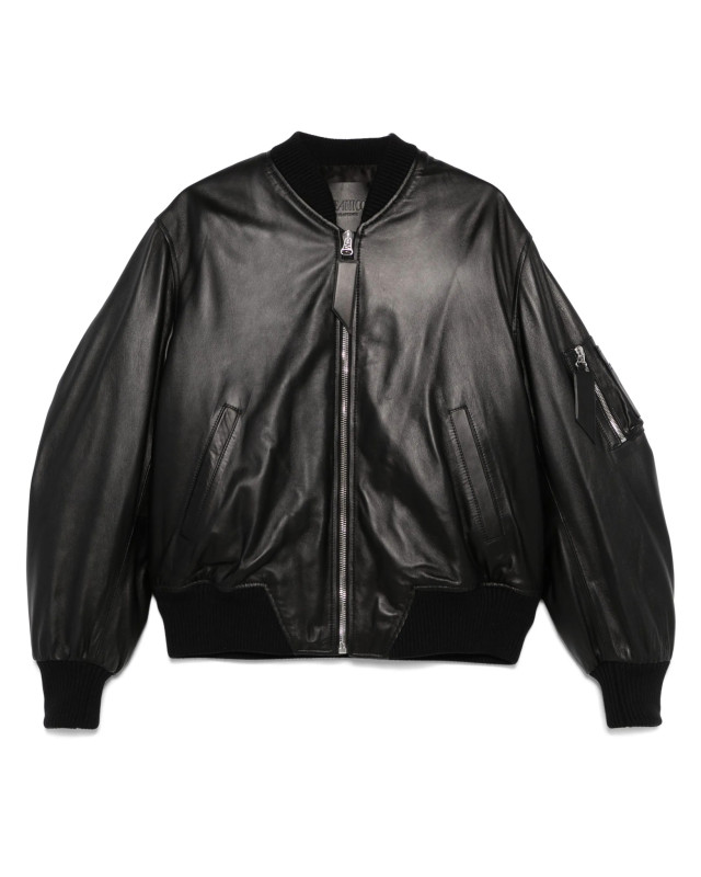 [The Attico] Leather Jacket SS26 260WCB00004LBT128AA100
