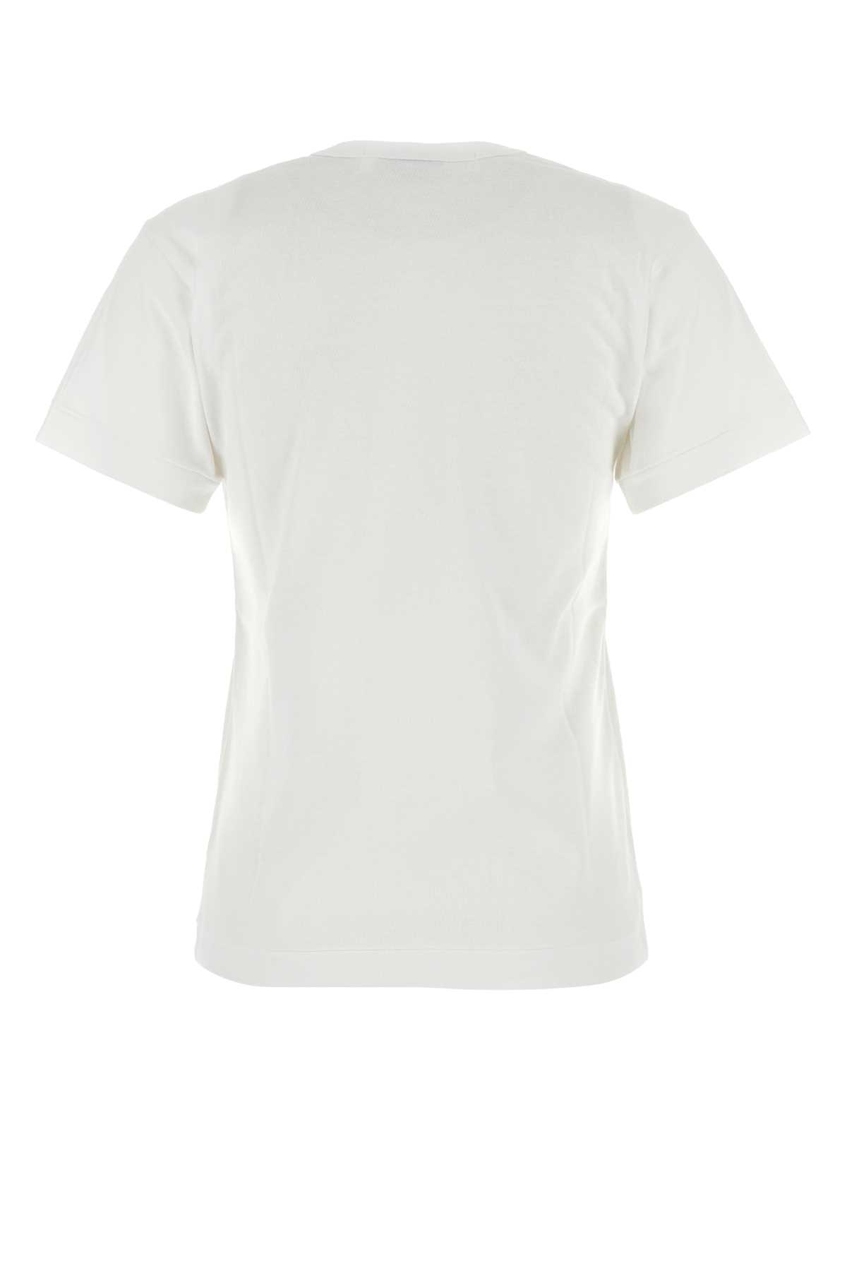 [COMME DES GARCONS PLAY] T-shirts Short Sleeve FW26 AXT108051 WHITE