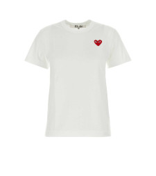 [COMME DES GARCONS PLAY] T-shirts Short Sleeve FW26 AXT108051 WHITE