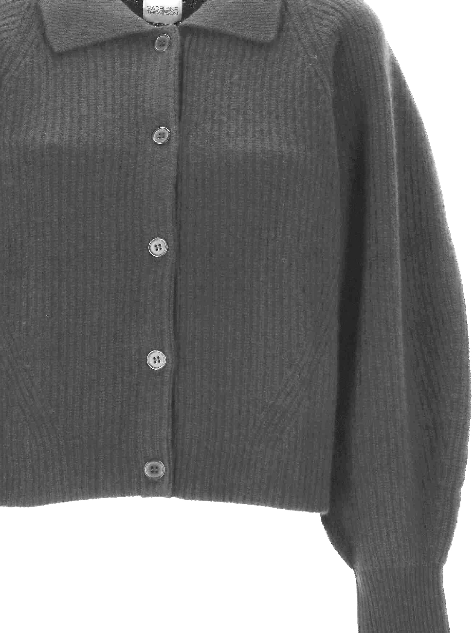 [MADELEINE THOMPSON] Cardigan FW25 AW25C02MID GREY