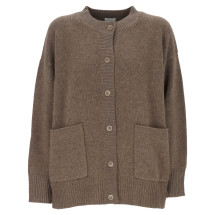 [MADELEINE THOMPSON] Cardigan FW25 AW25C04BISCUIT