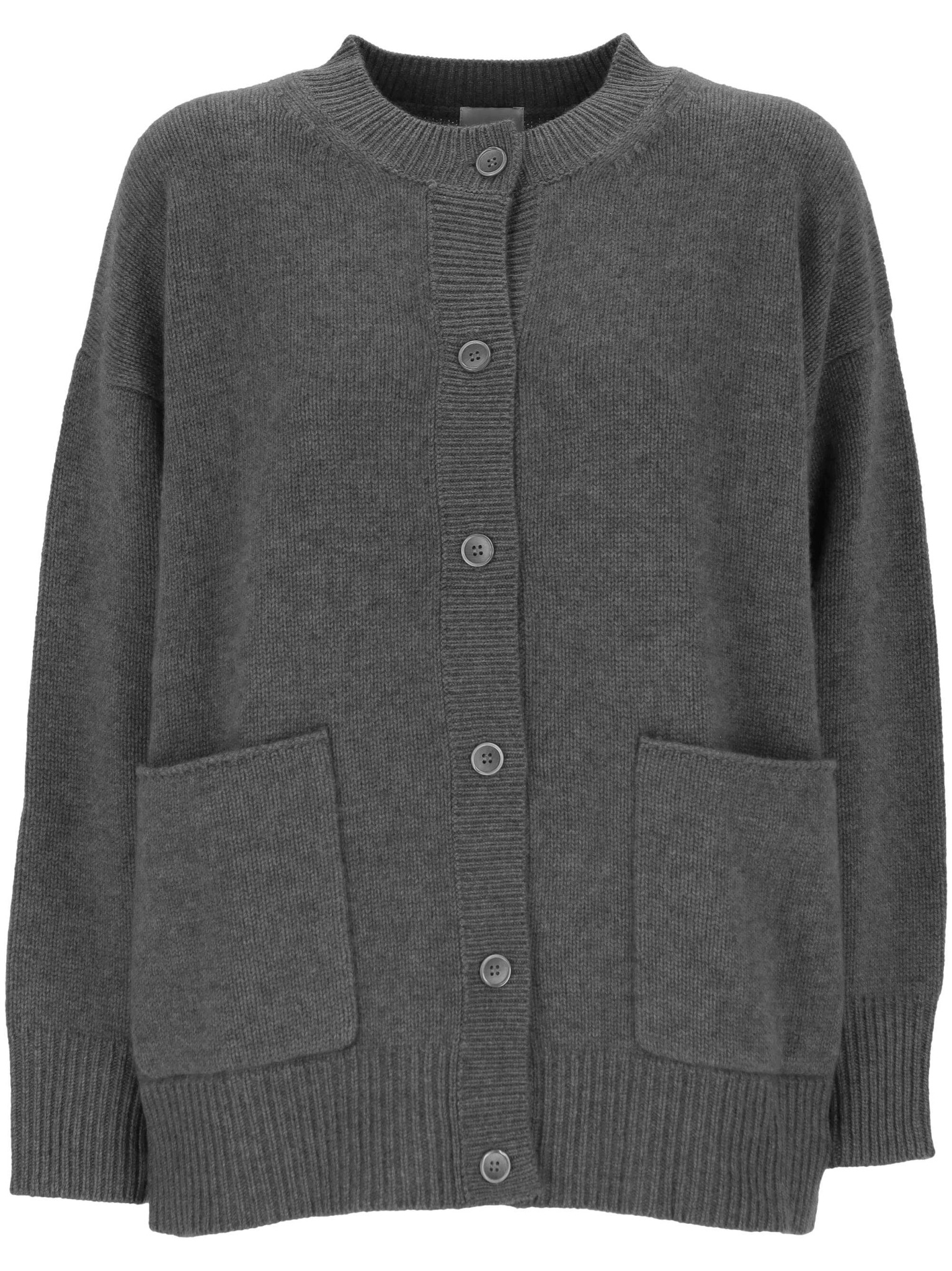 [MADELEINE THOMPSON] Cardigan FW25 AW25C04MID GREY