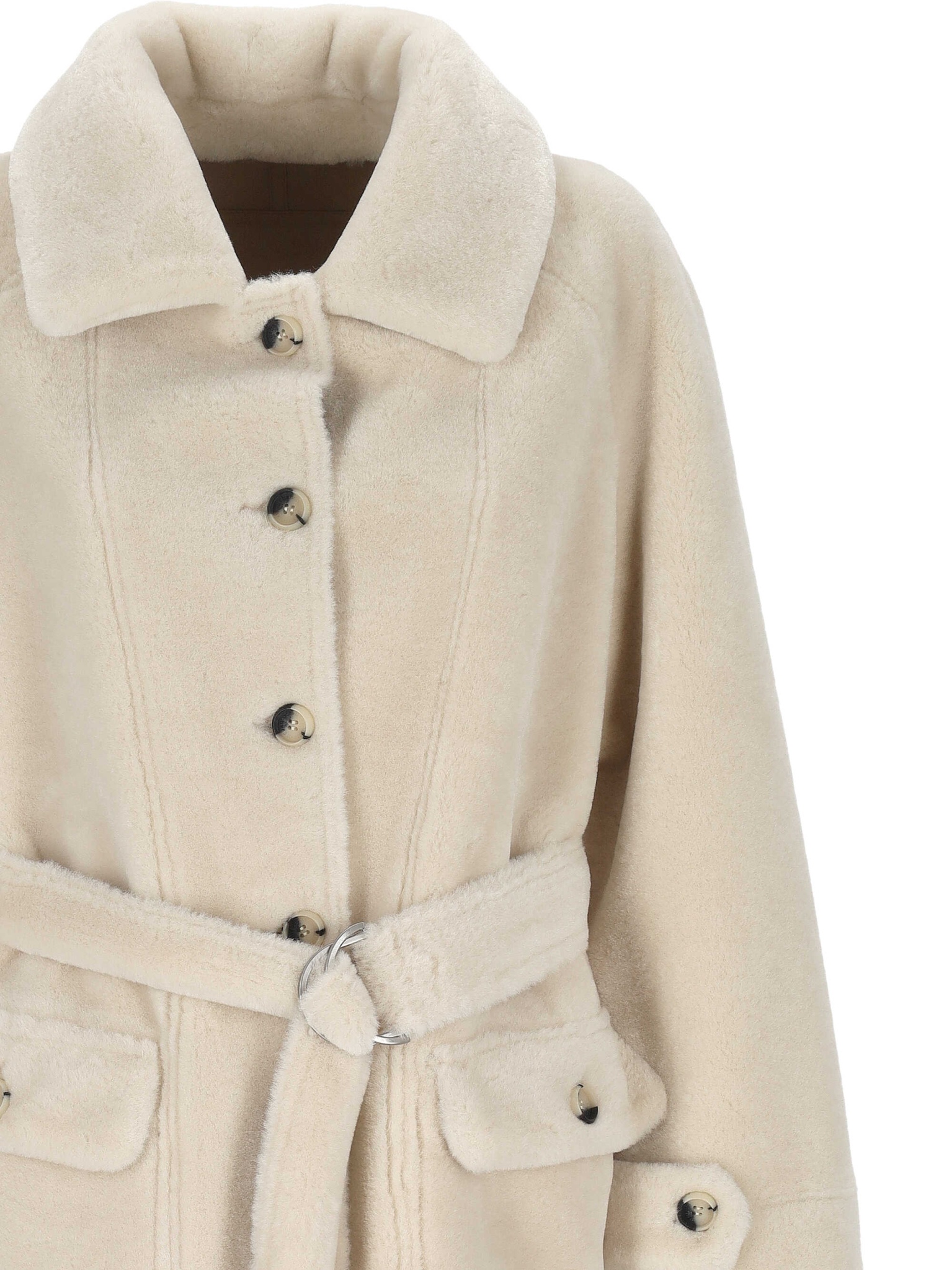[Urbancode] Fur Jacket FW25 BJ20014RICE