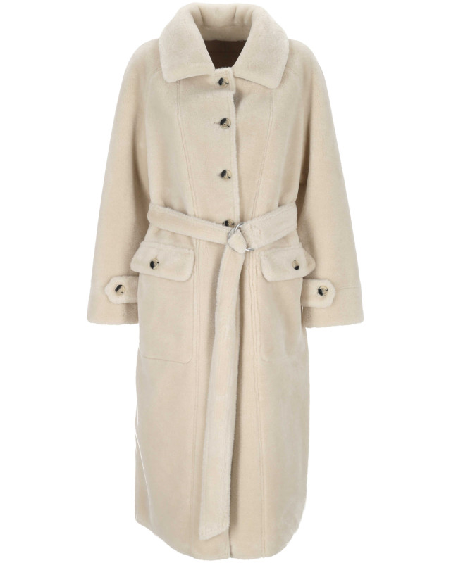 [Urbancode] Fur Jacket FW25 BJ20014RICE