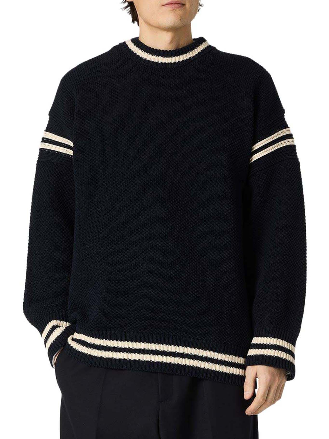 [GOLDEN GOOSE DELUXE BRAND] Knitwear FW26 GMP02863P00267250486 DARK BLUE