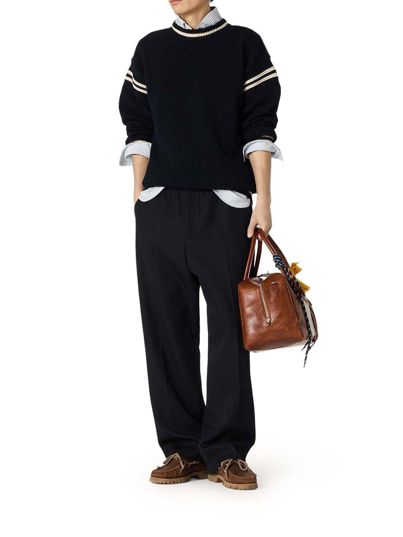 [GOLDEN GOOSE DELUXE BRAND] Knitwear FW26 GMP02863P00267250486 DARK BLUE