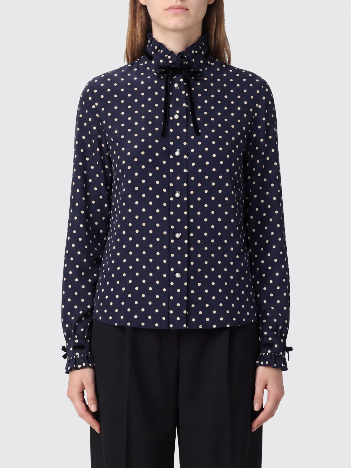 [Valentino] Shirts Long Sleeve SS26 7B3AB7U79ML 0W6