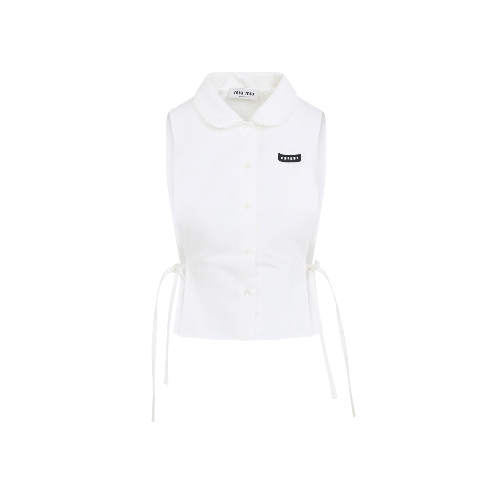 [Miu Miu] Shirts Sleeveless FW26 MK2041SOOO.163M