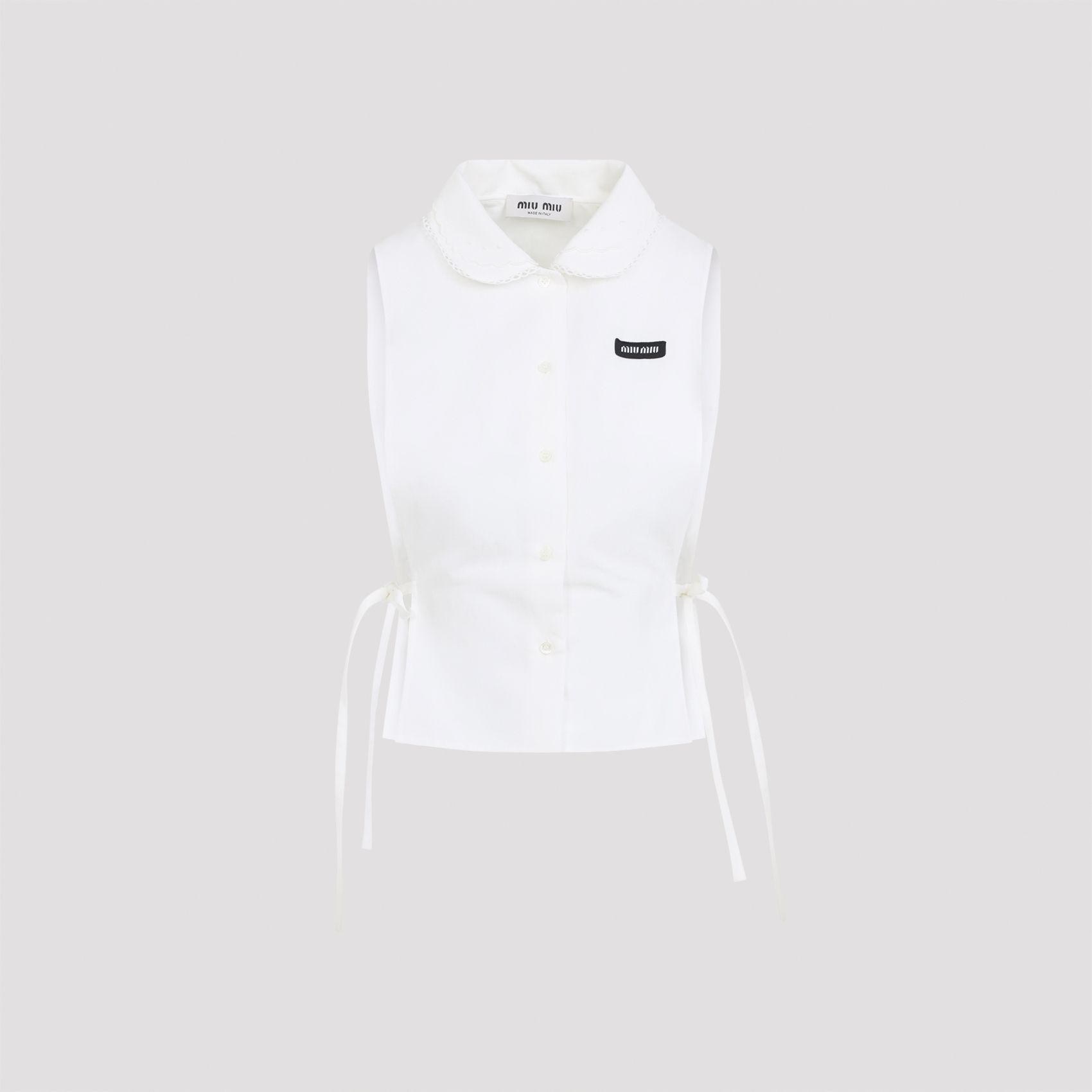 [Miu Miu] Shirts Sleeveless FW26 MK2041SOOO.163M