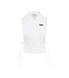 [Miu Miu] Shirts Sleeveless FW26 MK2041SOOO.163M