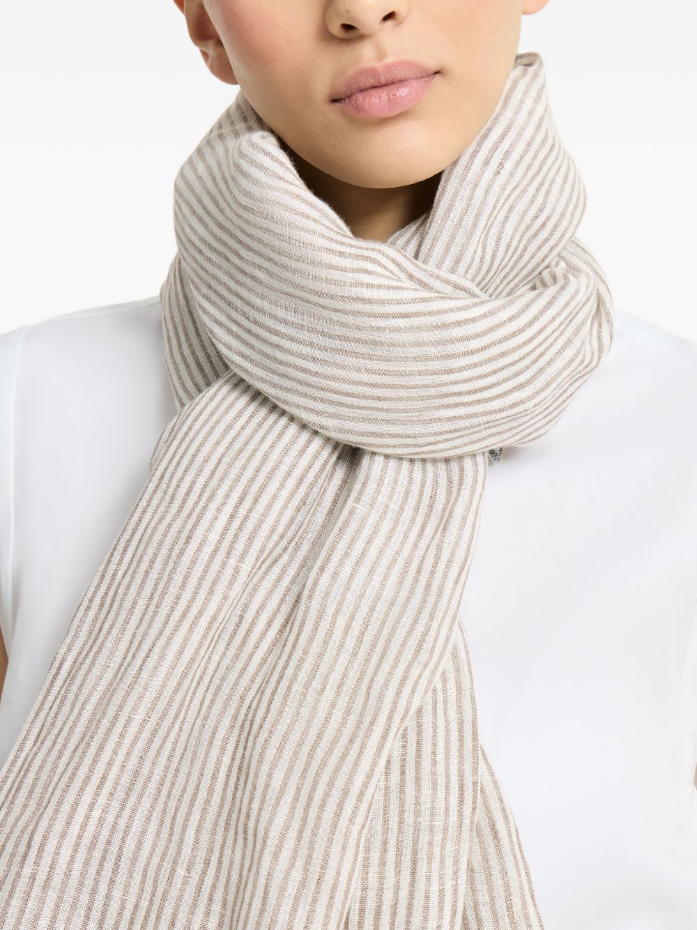 [Brunello Cucinelli] Scarf SS26 MSCDAGL73CNZ65