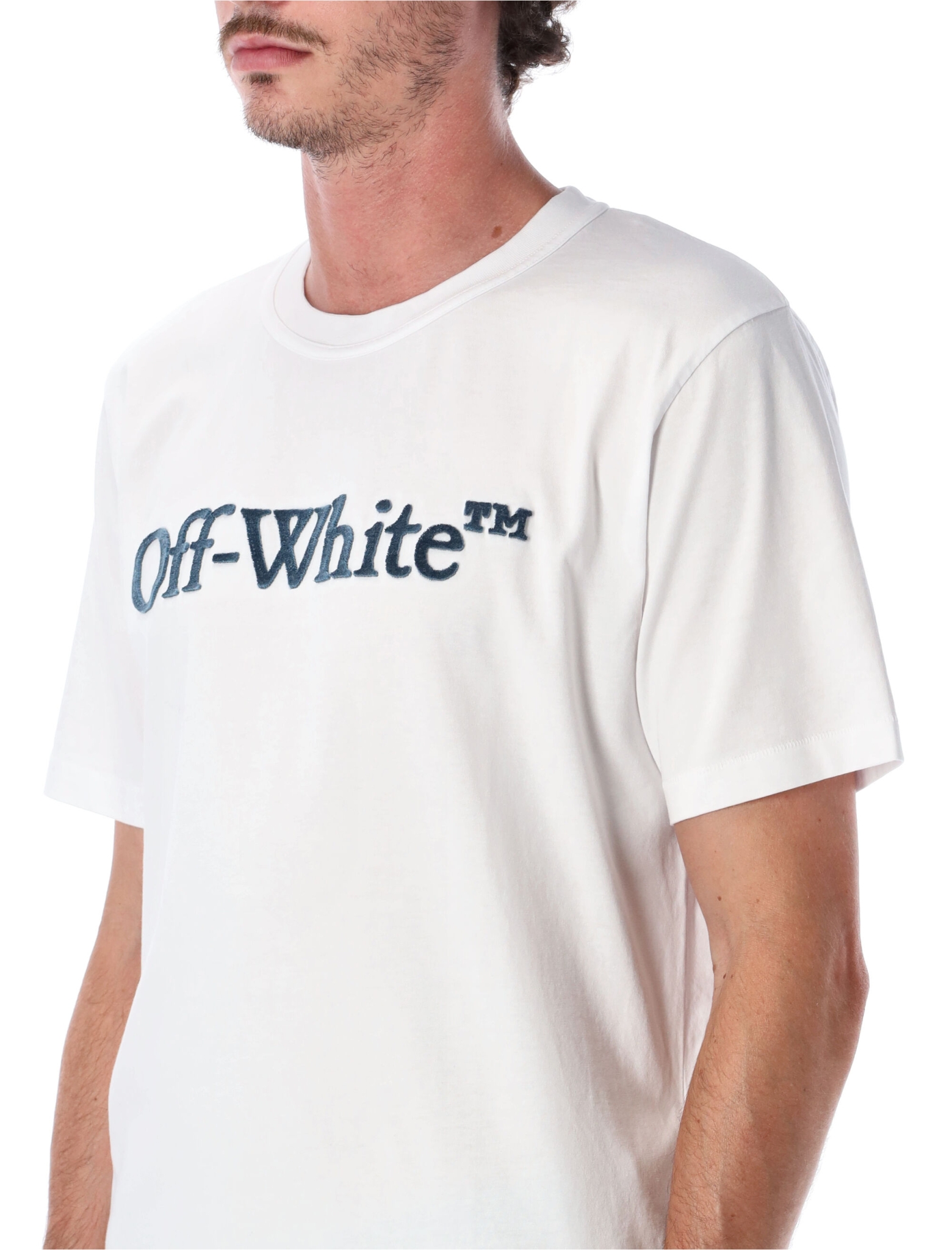 [Off-White] T-shirts Short Sleeve FW26 OMAA16MF26J00500100