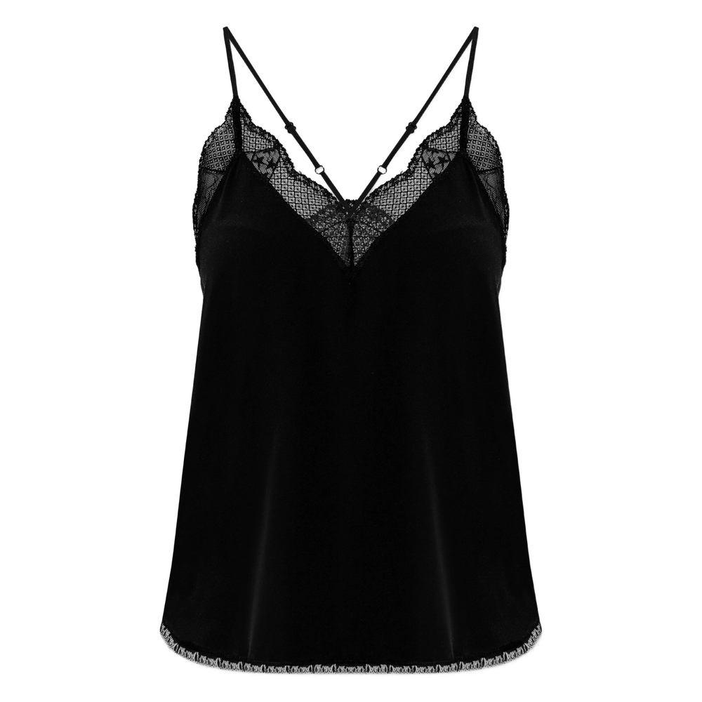 [Zadig & Voltaire] Tank top FW26 WWCR01313  BLACK