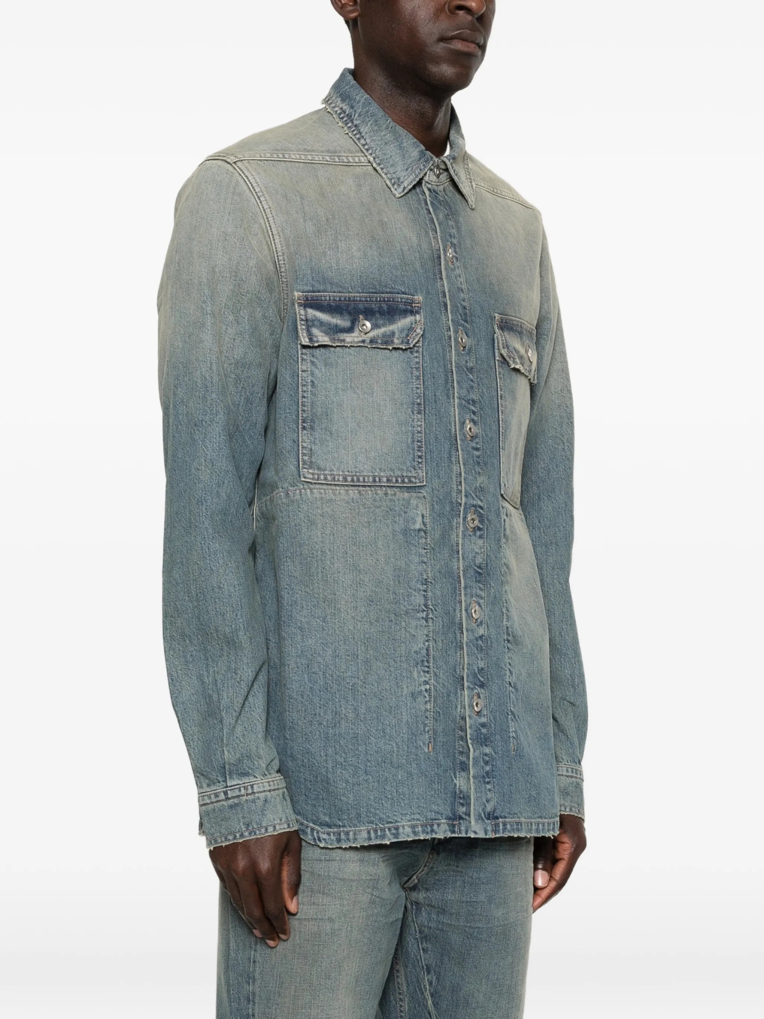 [RICK OWENS DRKSHDW] Shirts Long Sleeve SS26 DU01F4755DWB06