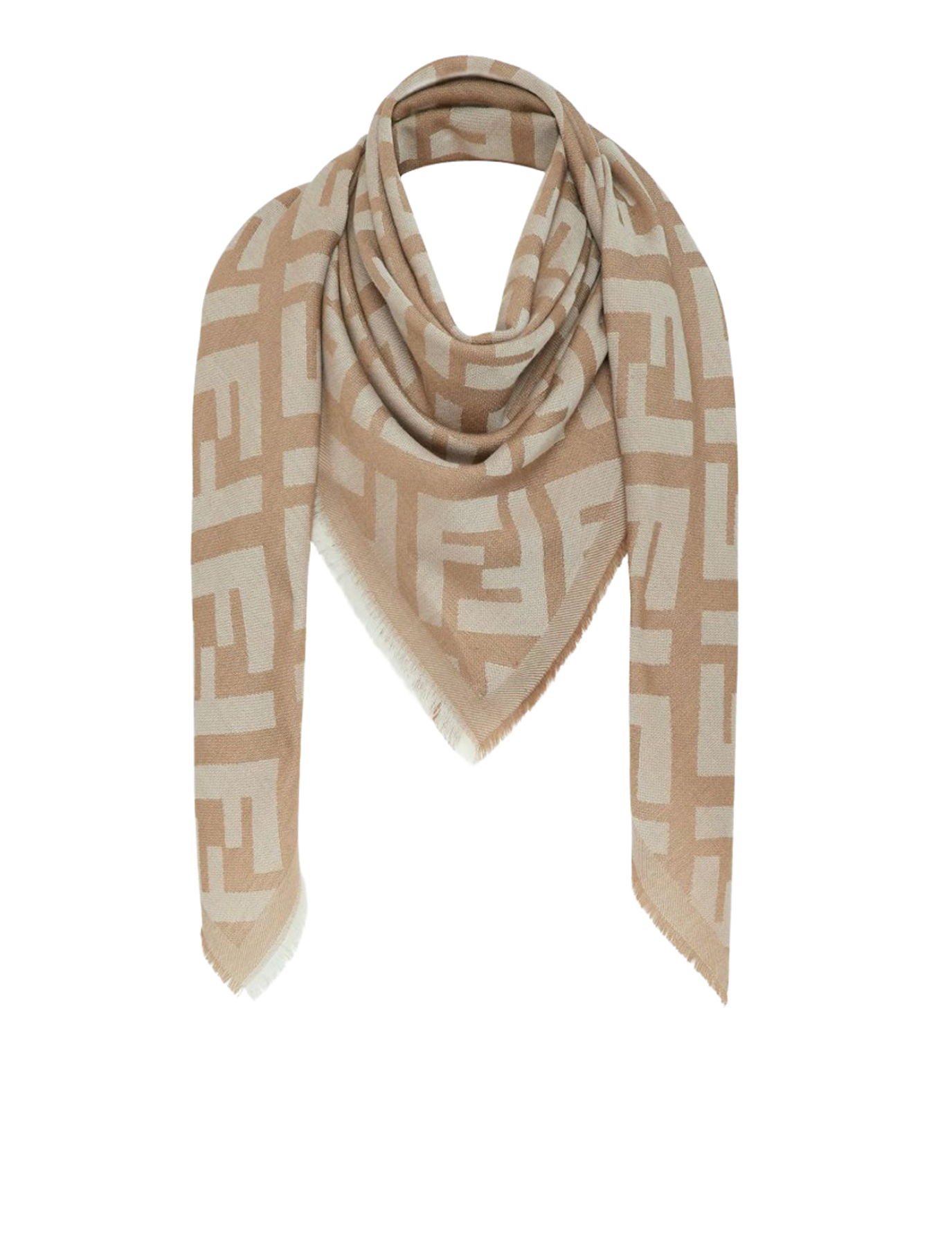 [Fendi] Scarf FW26 FXT069A669F0QB9 BEIGE