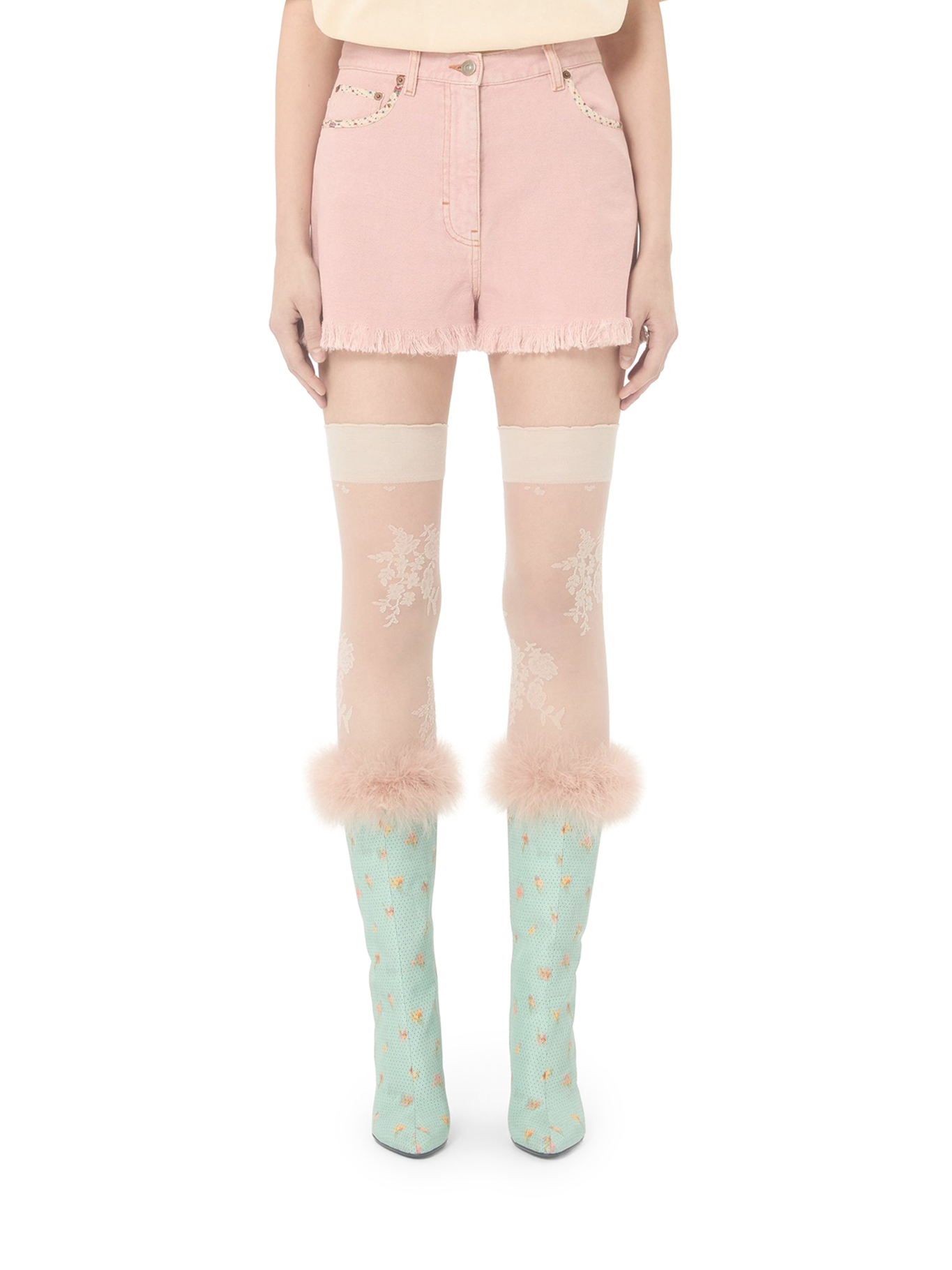 [Valentino Garavani] Shorts SS26 8B3DDB8S9Y9O45 OLD ROSE