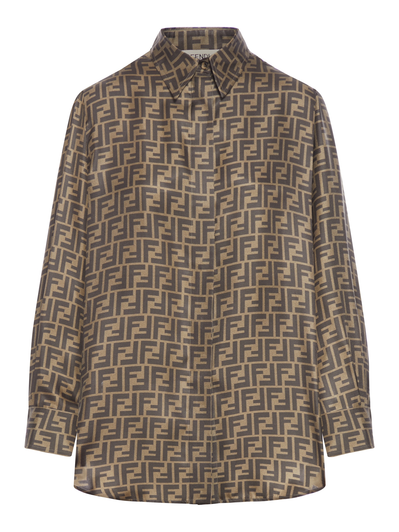 [Fendi] Shirts Long Sleeve FW26 FS8107A8G3F118W TOBACCO