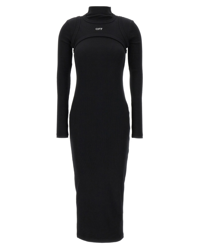 [Off-White] Long sleeve dress FW26 2FU00681TW003W003