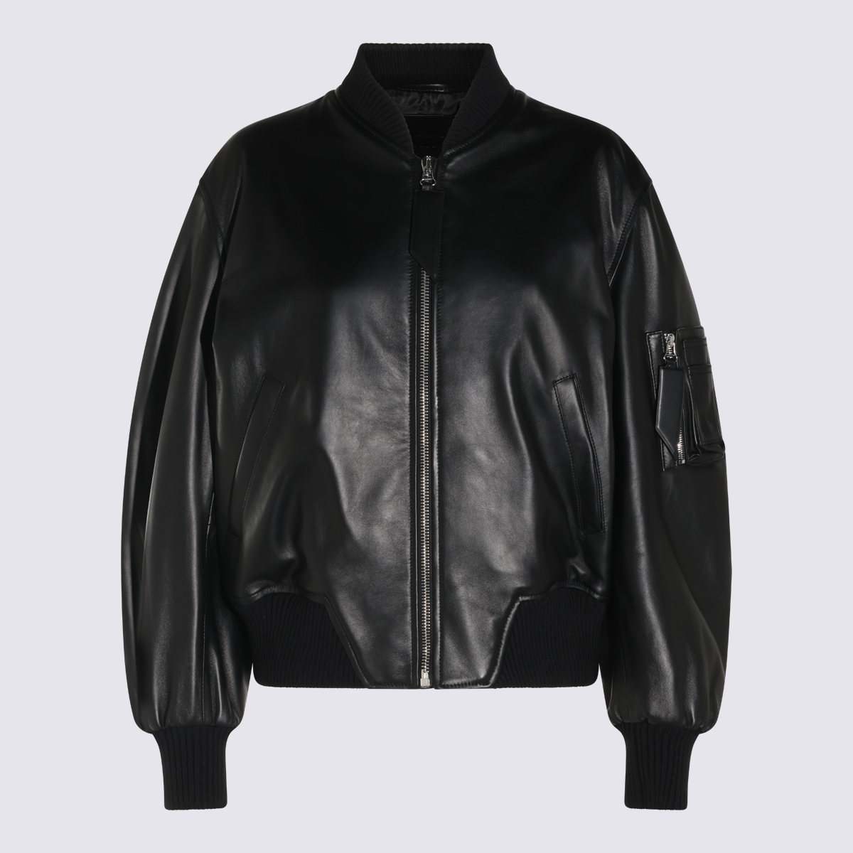 [The Attico] Leather Jacket FW26 261WCB00004LBT128AA100