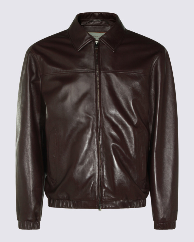 [Canali] Leather Jacket FW26 O70533LE00331901