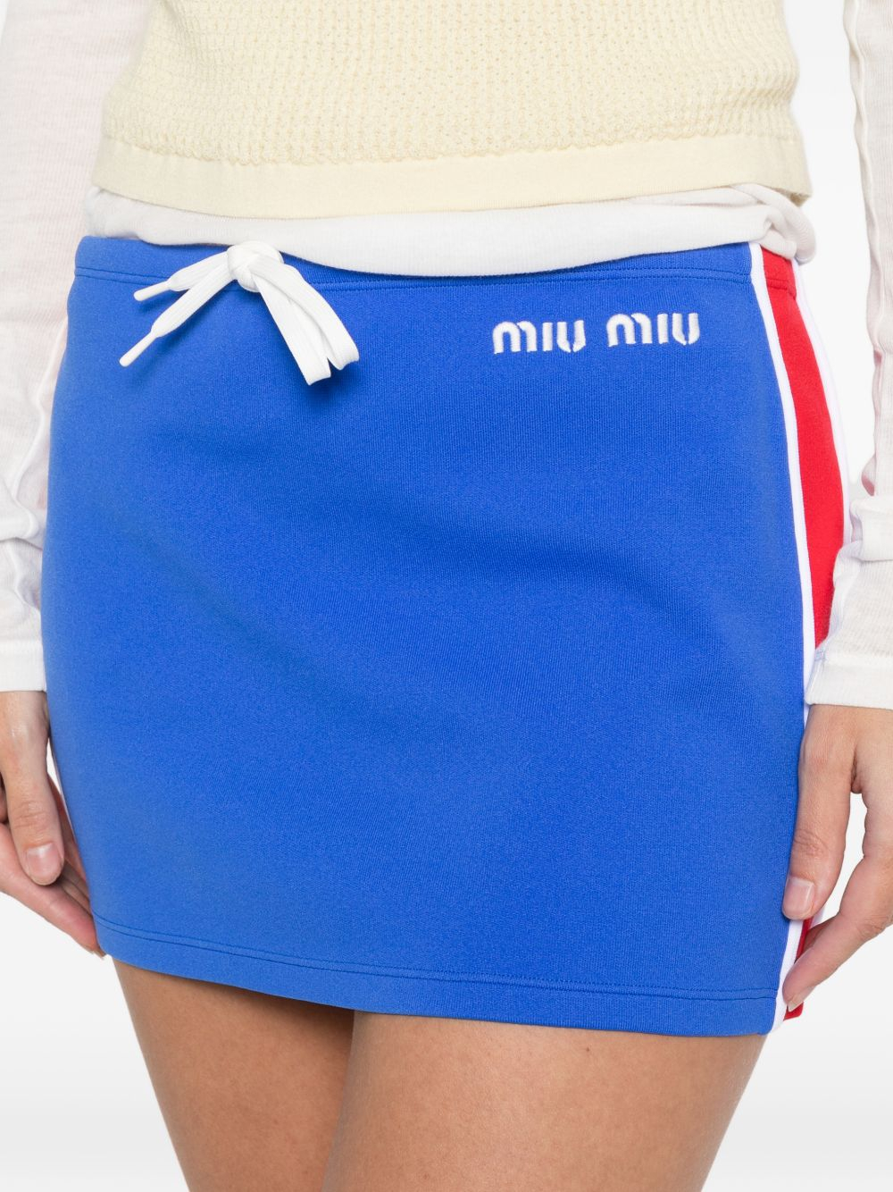 [Miu Miu] Mini skirt SS26 MMG584148OF0Q0U