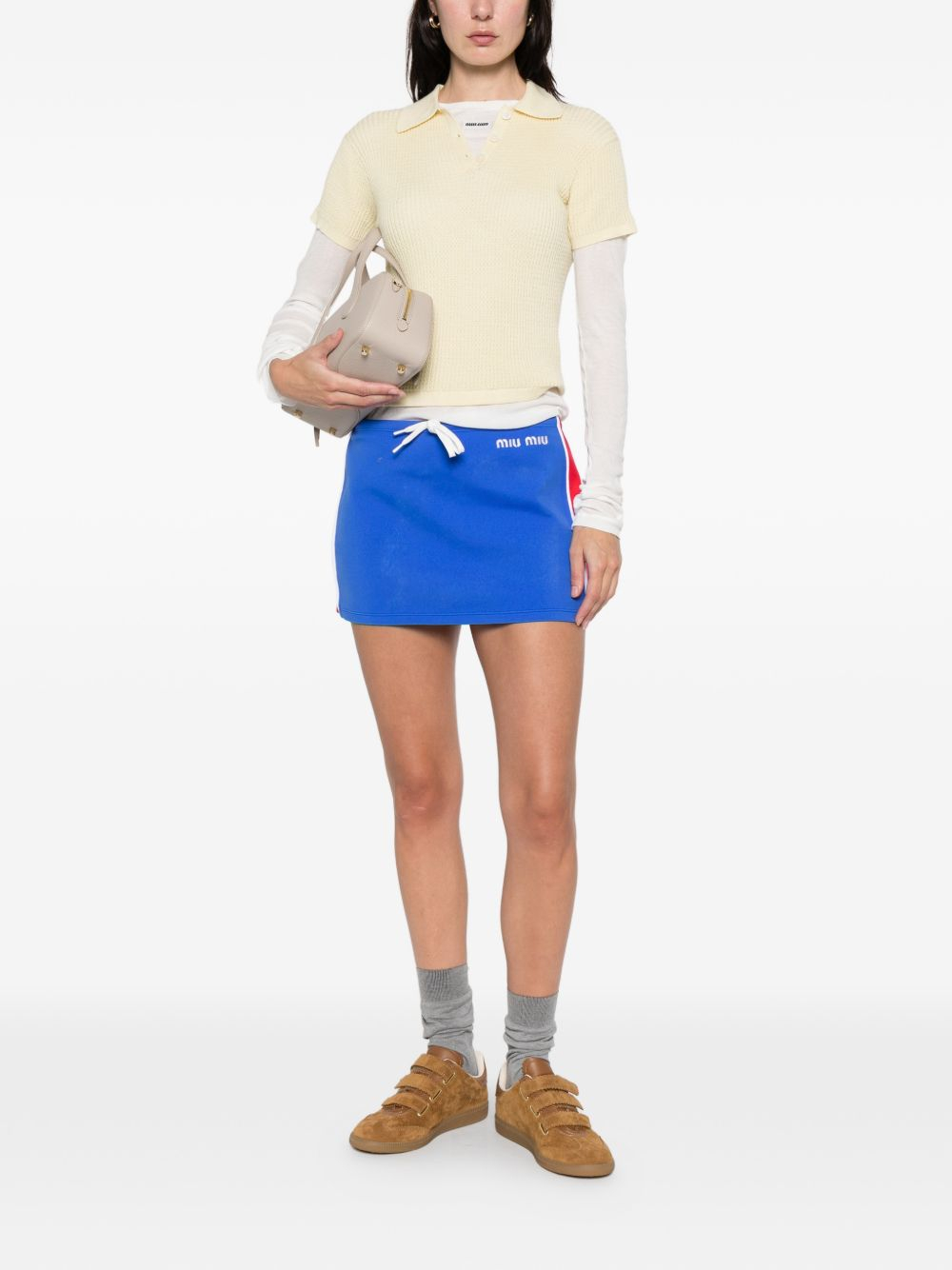 [Miu Miu] Mini skirt SS26 MMG584148OF0Q0U