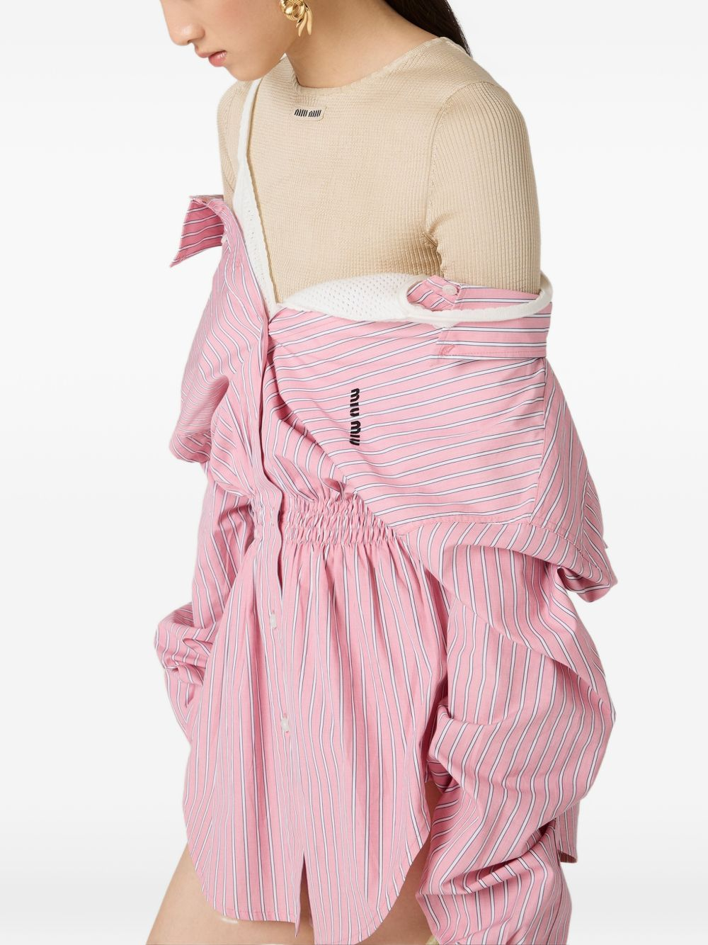 [Miu Miu] Long sleeve dress SS26 MF6125180UF0028