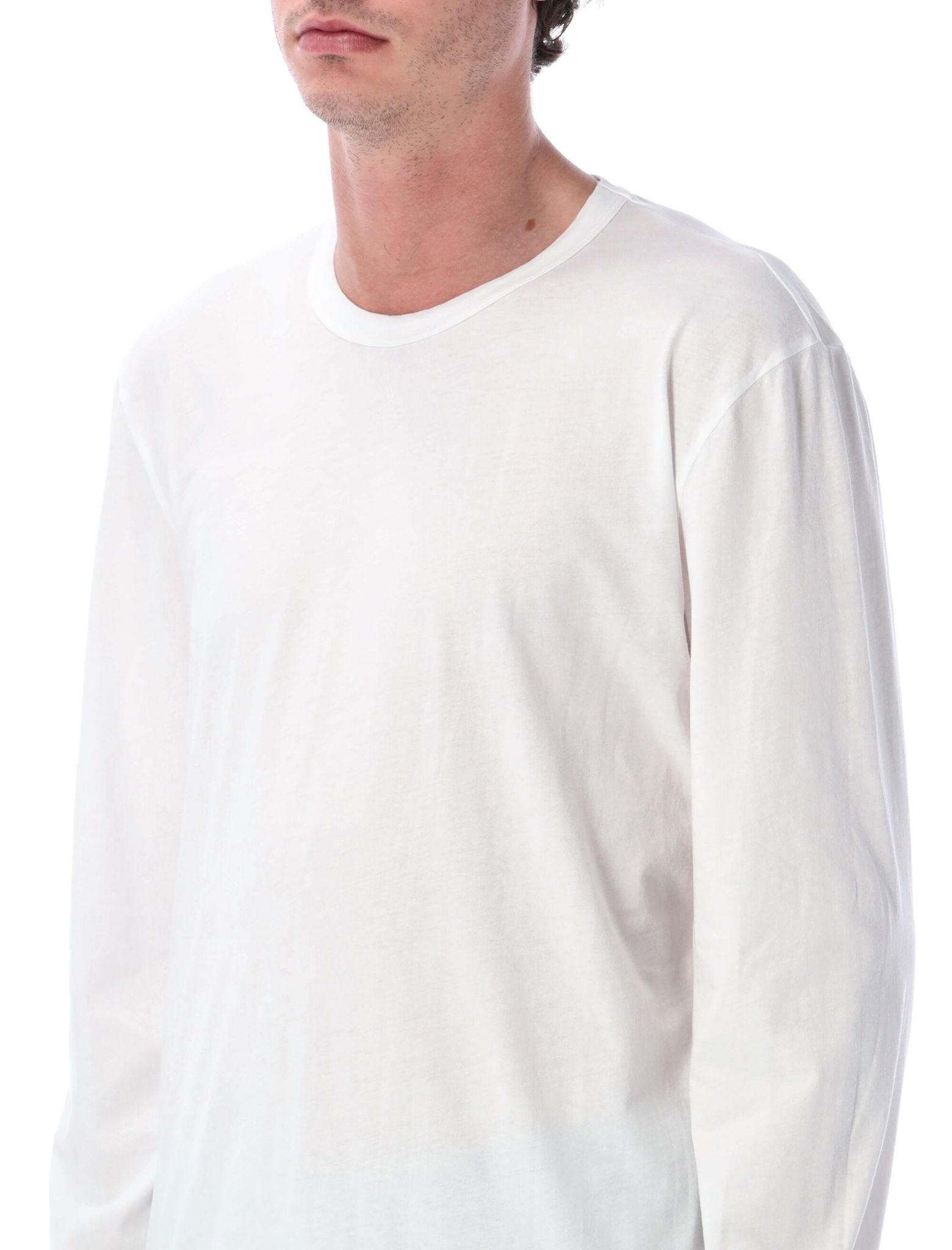 [JAMES PERSE] T-shirts Long Sleeve FW26 MLJ3351WHT