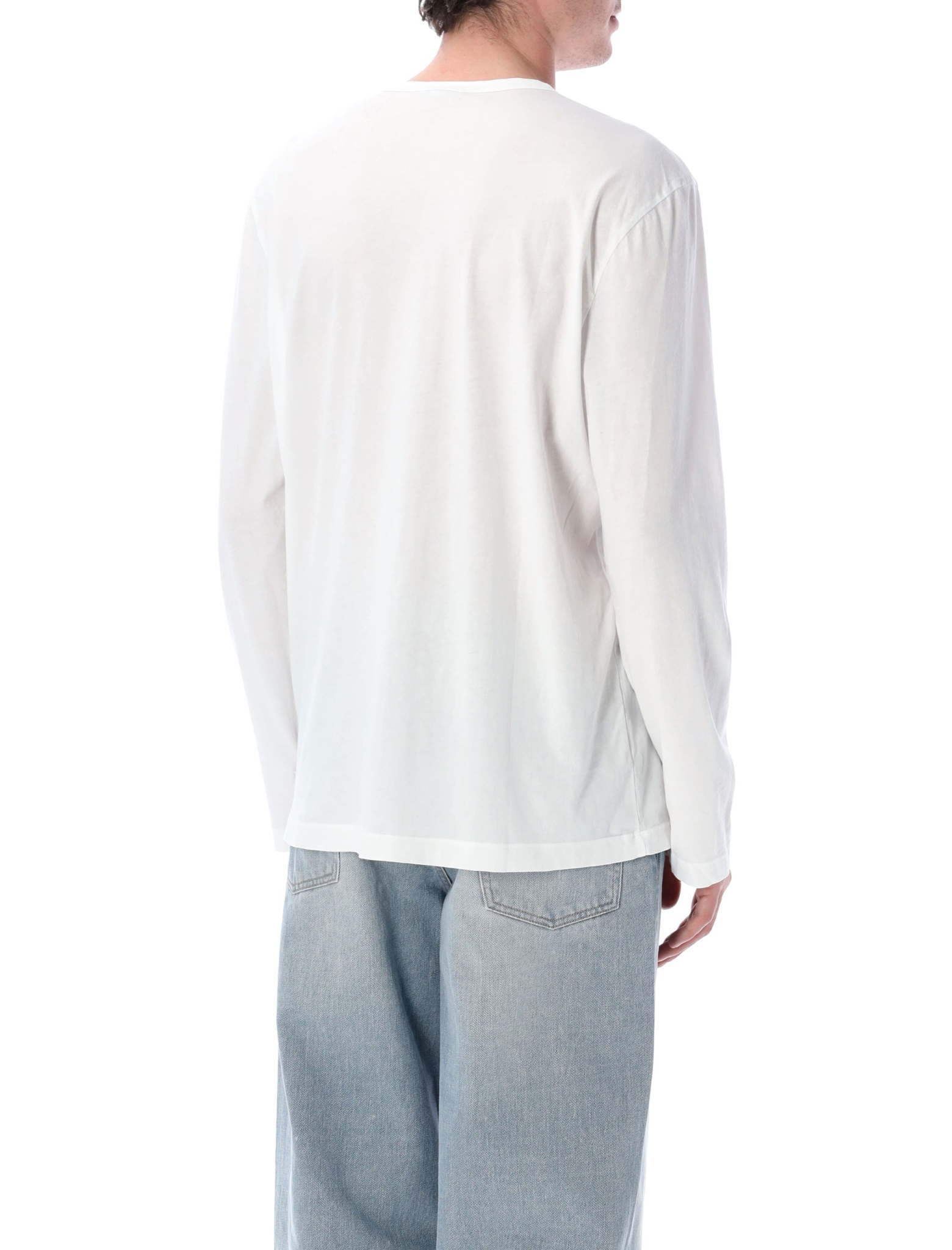 [JAMES PERSE] T-shirts Long Sleeve FW26 MLJ3351WHT