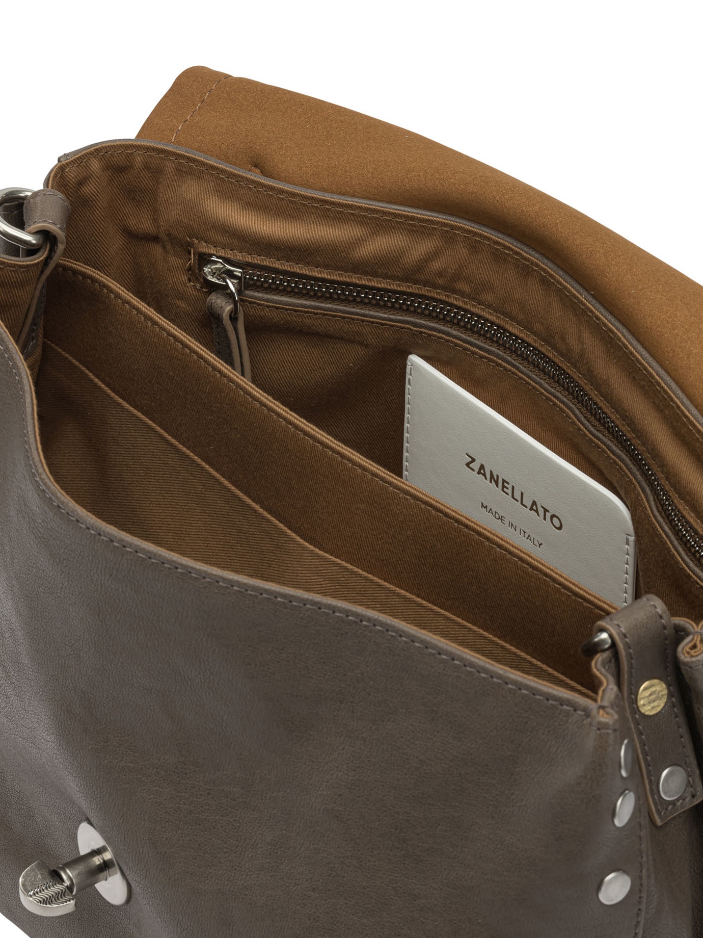 [Zanellato] Tote bag SS26 POSTINA TABACCO S0680002100000Z0142