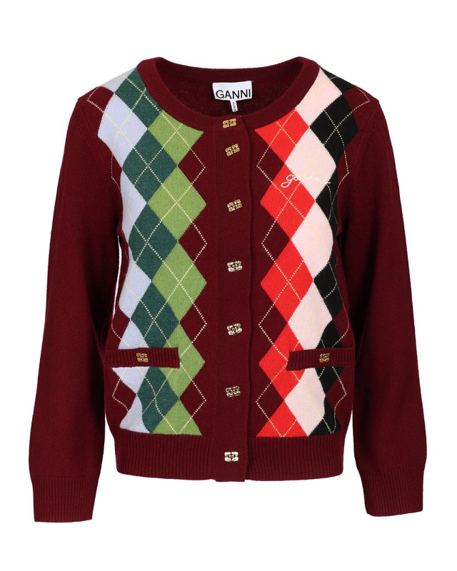 [GANNI] Cardigan FW25 K2532730