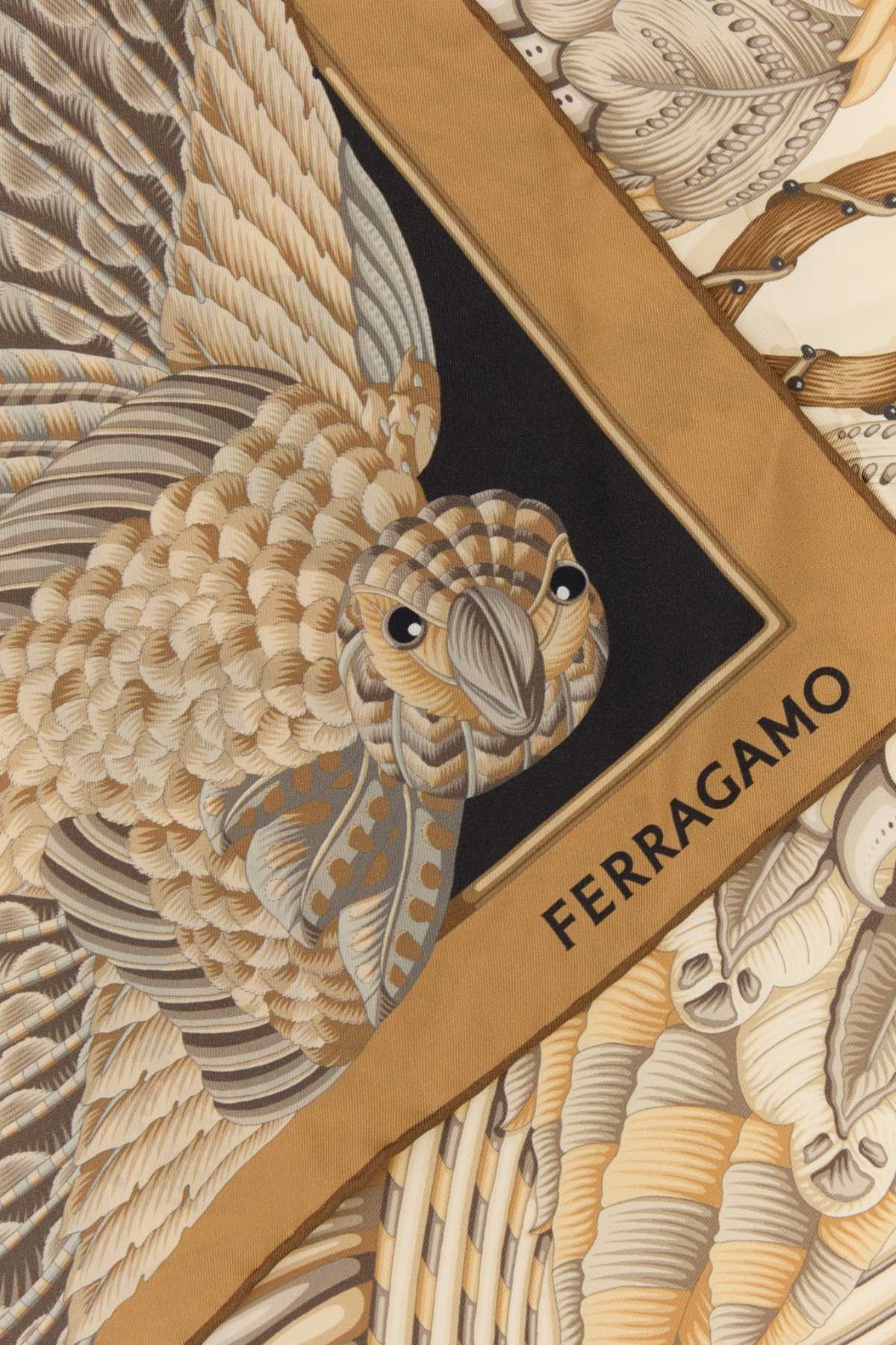 [Salvatore Ferragamo] Scarf FW26 310243795118 BEIGENERO