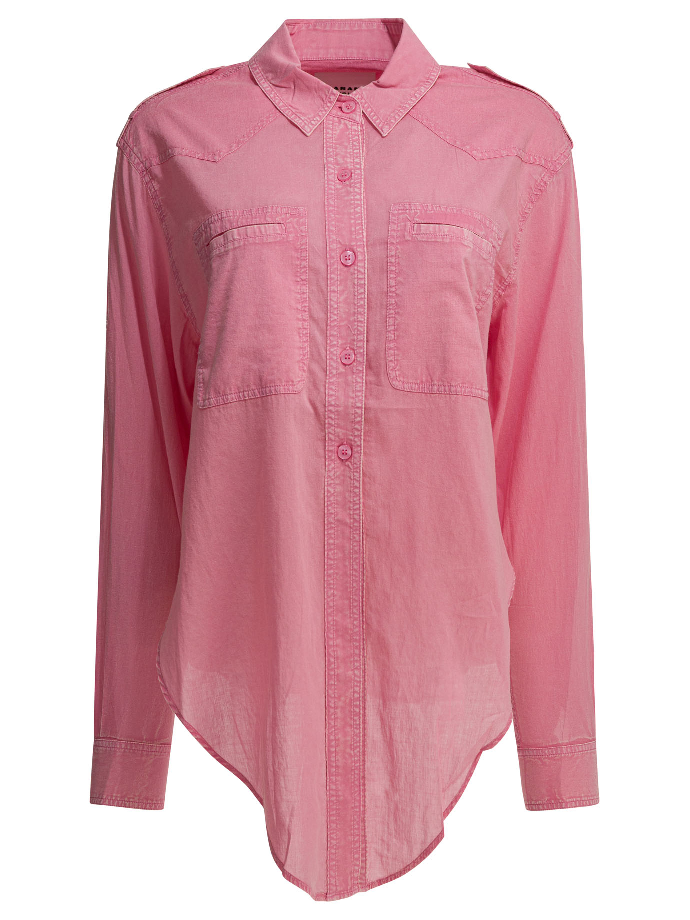 [Marant Etoile] Shirts Long Sleeve SS26 26PCH0304FAD1I05E40BG