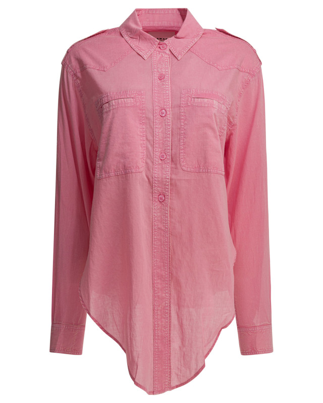 [Marant Etoile] Shirts Long Sleeve SS26 26PCH0304FAD1I05E40BG
