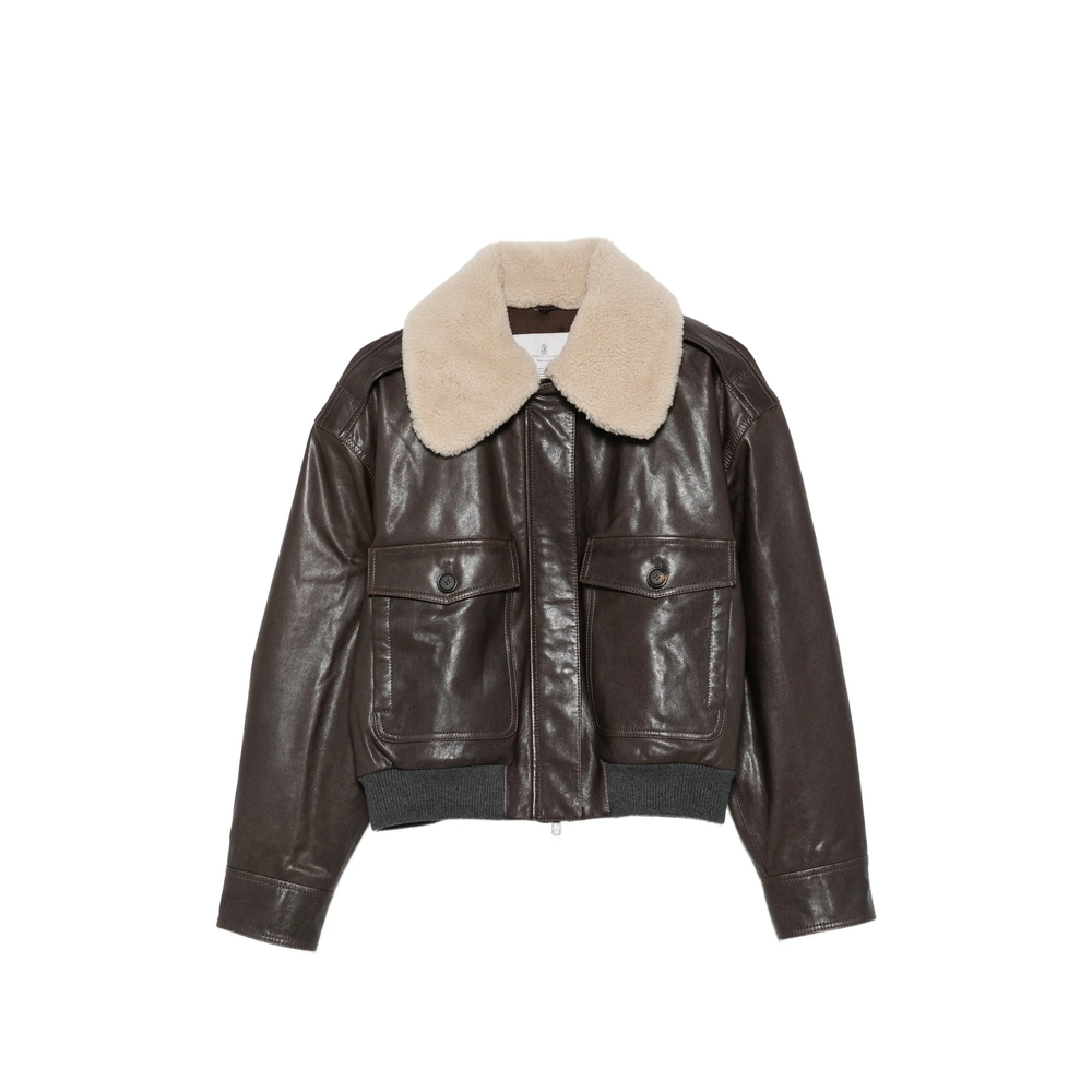 [Brunello Cucinelli] Leather Jacket FW26 MPCTN7656P  C4192