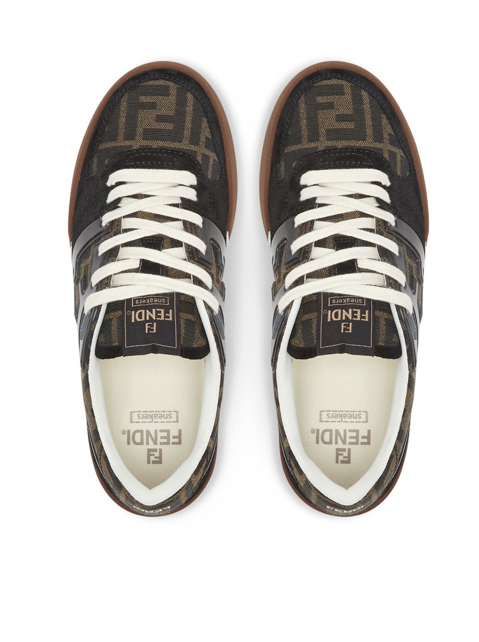 [Fendi] Sneakers FW26 8E8470AQ6IF17JT BLACK TOBACCO WHITE