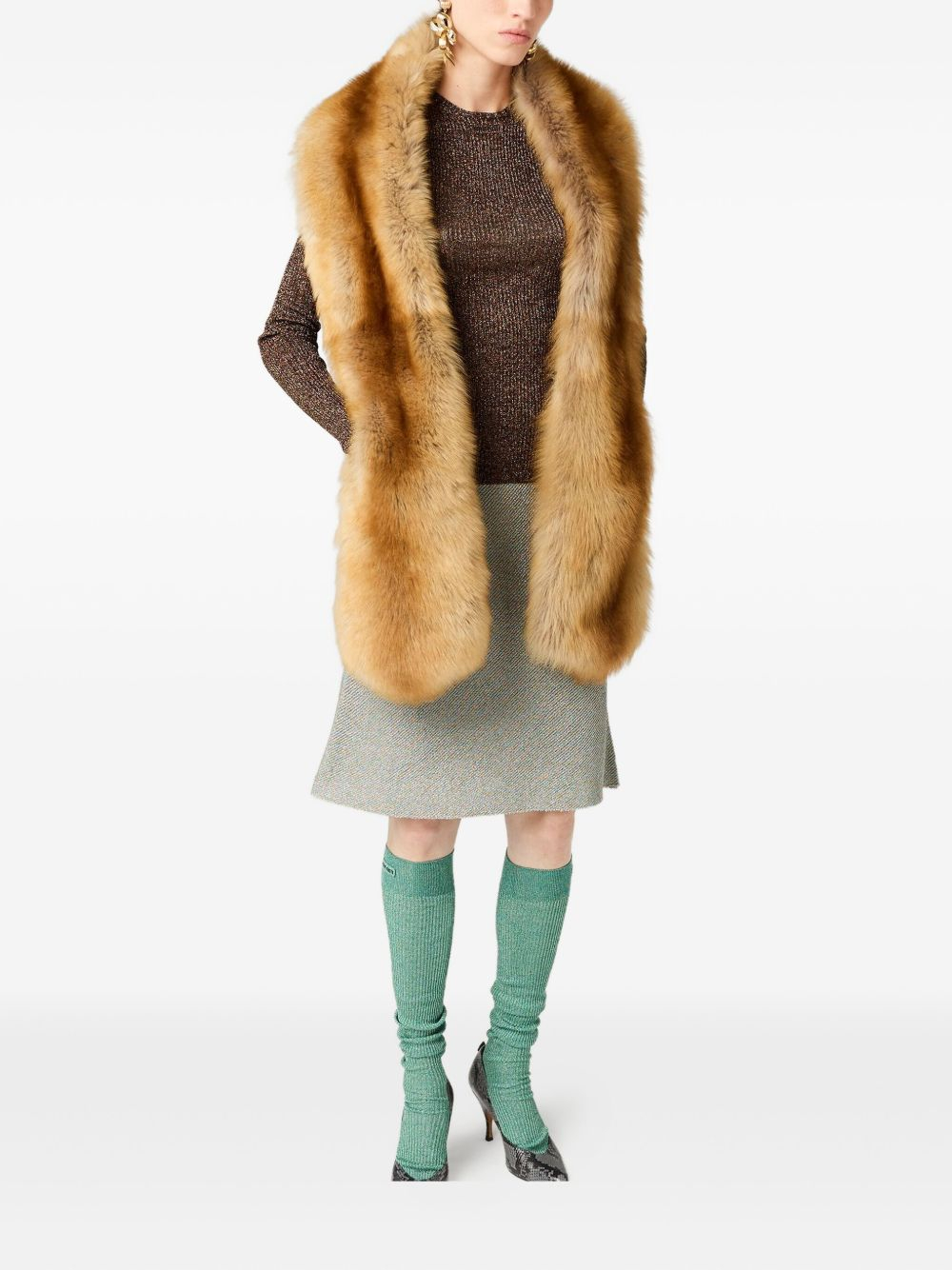 [Miu Miu] Midi skirt FW25 MMG558176WF0A43