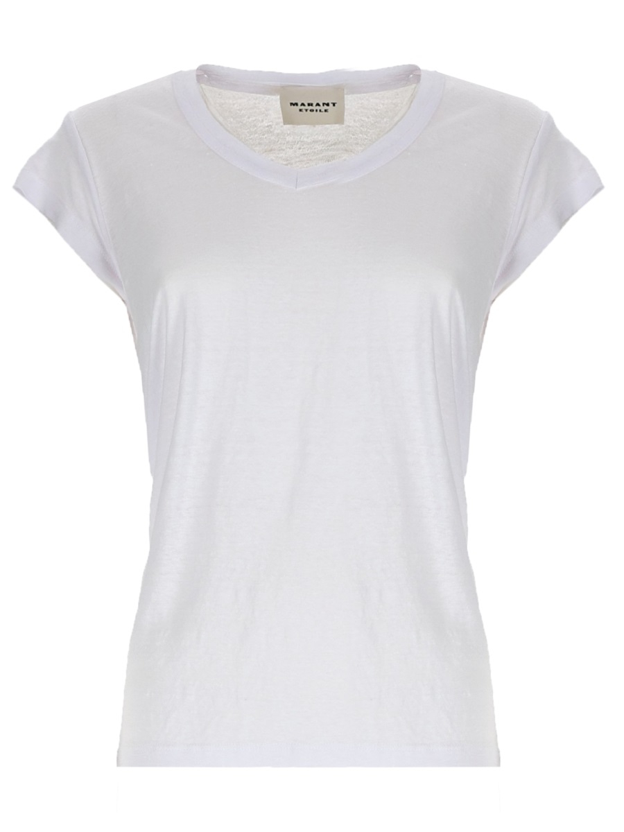 [Marant Etoile] T-shirts Short Sleeve SS26 TS0014FB_B1N17E20WH