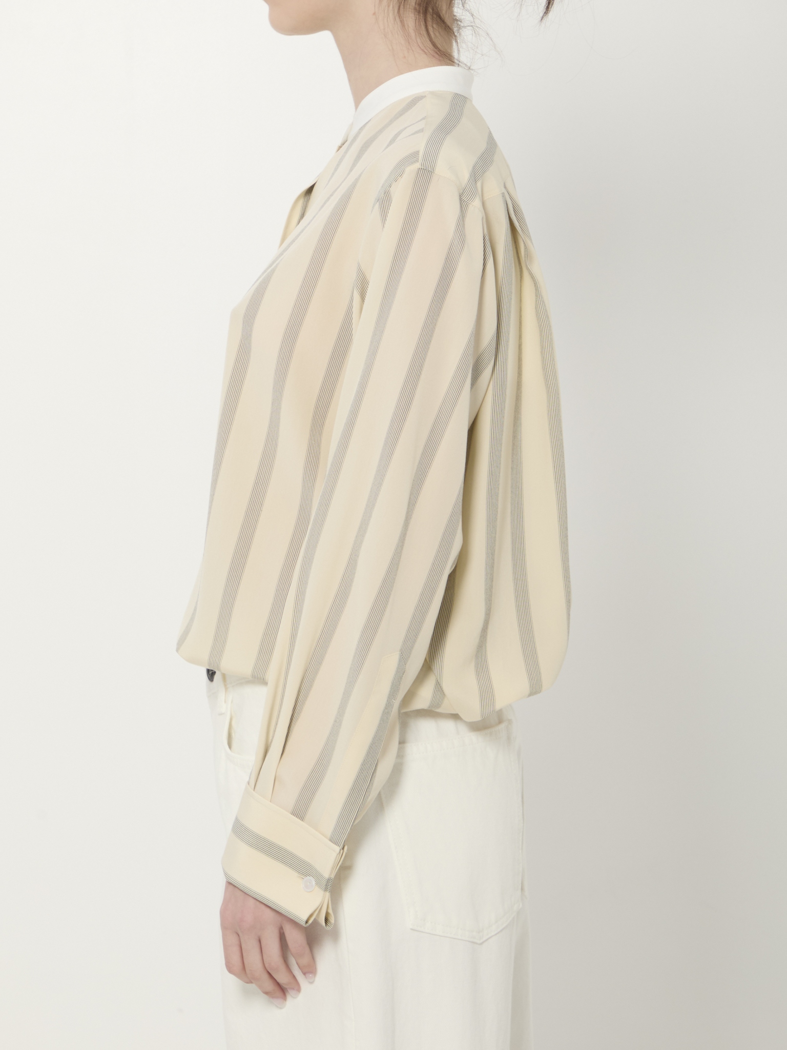 [THE ROW] Shirts Long Sleeve SS26 10797_W4349_WHITE/BLACK