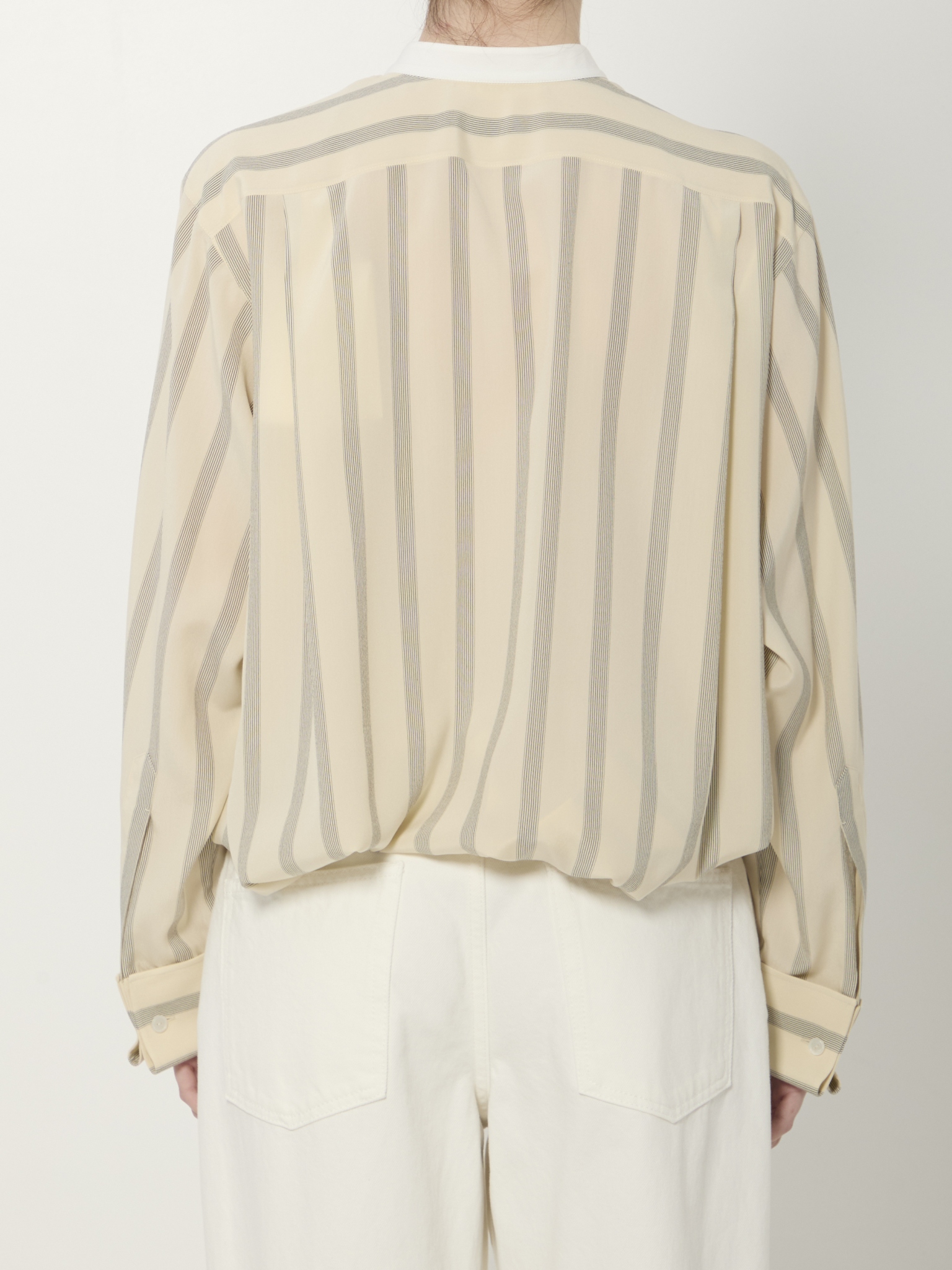 [THE ROW] Shirts Long Sleeve SS26 10797_W4349_WHITE/BLACK