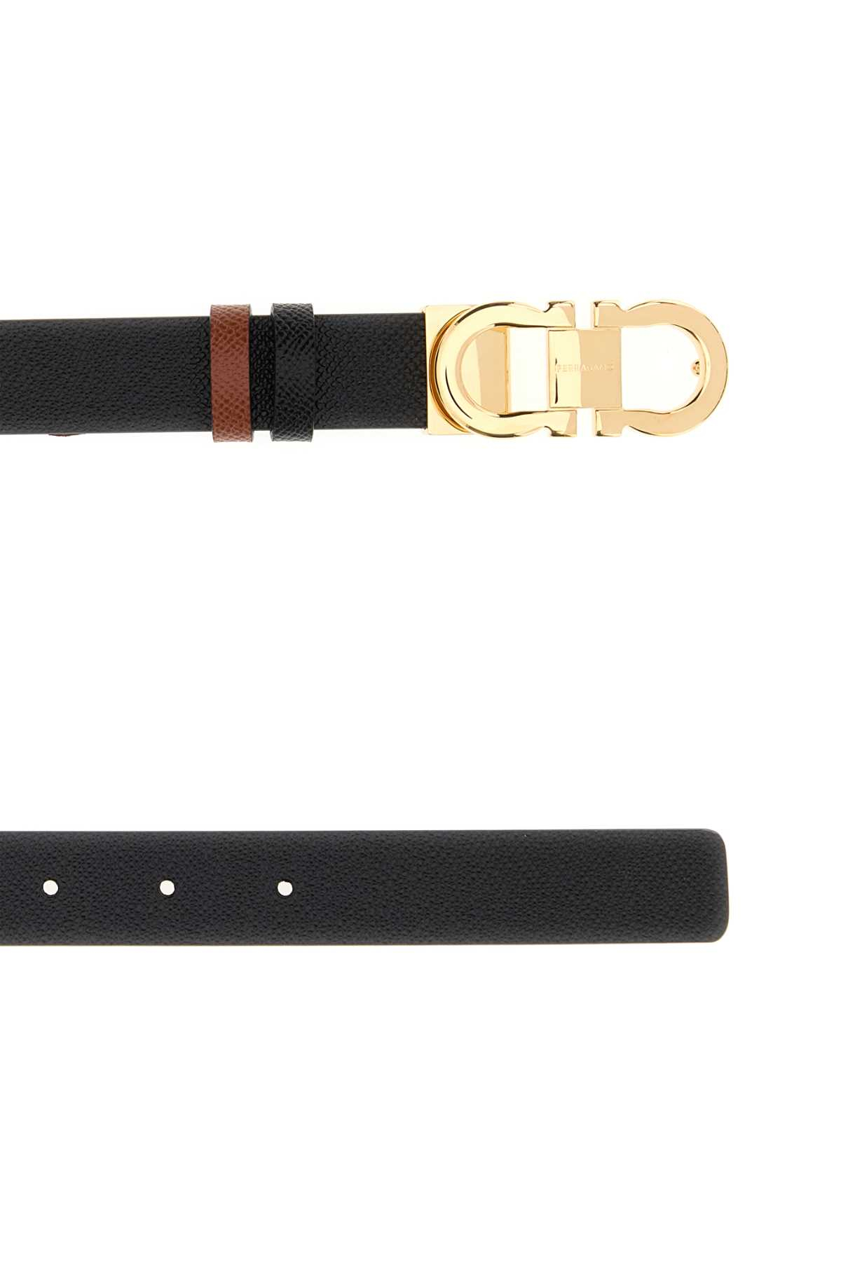 [Salvatore Ferragamo] Belt FW26 230294780407 NERONEWCOGNAC