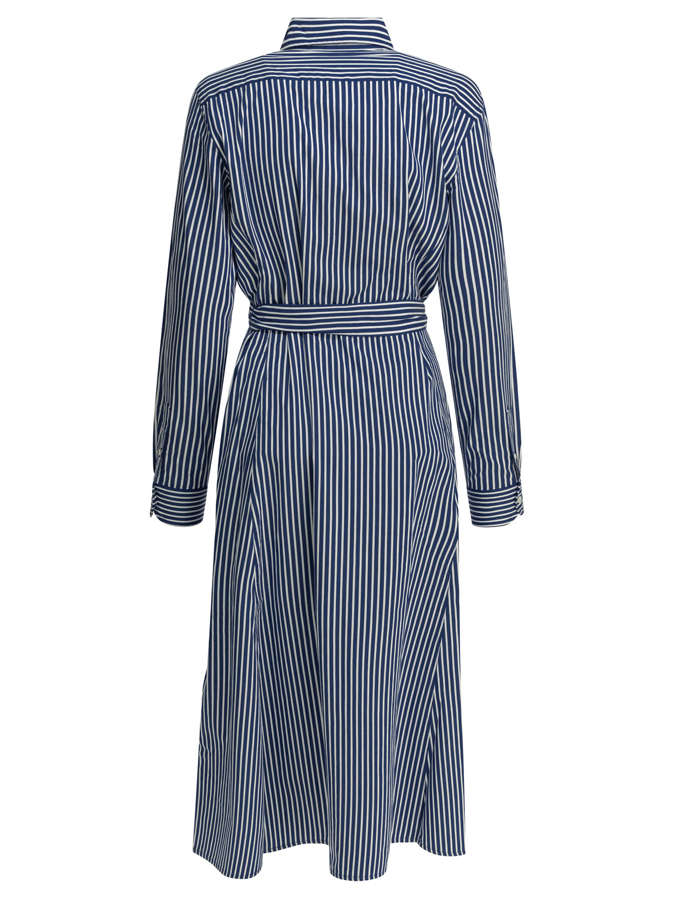 [Polo Ralph Lauren] Long sleeve dress SS26 211891430001BRIGHT NAVY/WHITE