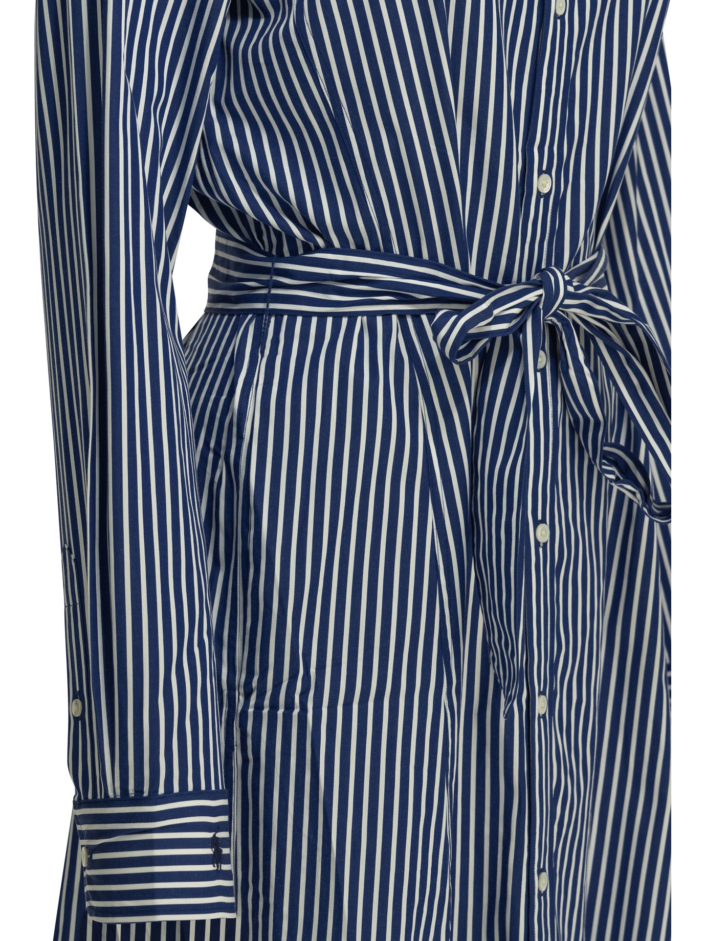 [Polo Ralph Lauren] Long sleeve dress SS26 211891430001BRIGHT NAVY/WHITE
