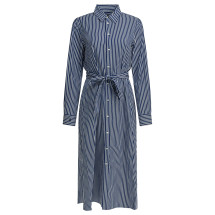 [Polo Ralph Lauren] Long sleeve dress SS26 211891430001BRIGHT NAVY/WHITE