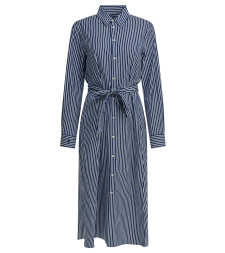 [Polo Ralph Lauren] Long sleeve dress SS26 211891430001BRIGHT NAVY/WHITE