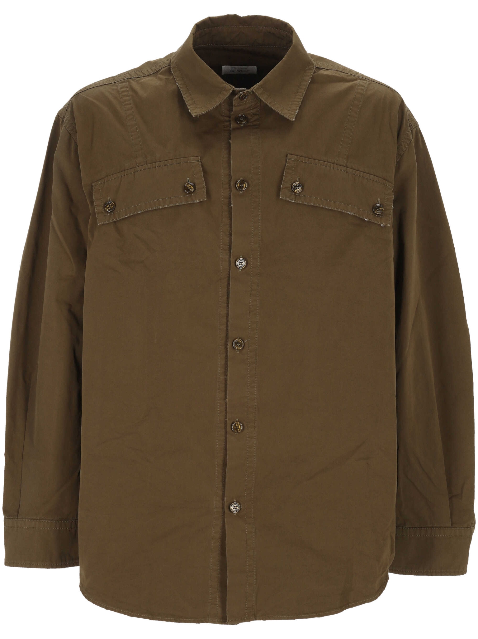 [Off White] Shirts Long Sleeve FW25 OMGE04NF25FAB0015858