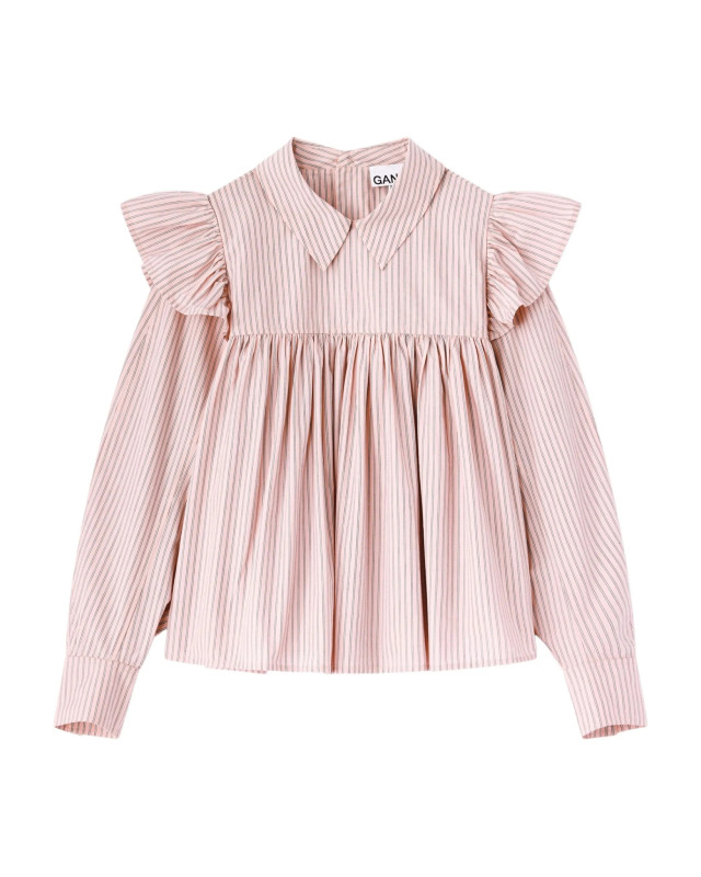 [GANNI] Shirts Long Sleeve SS26 A1040084868