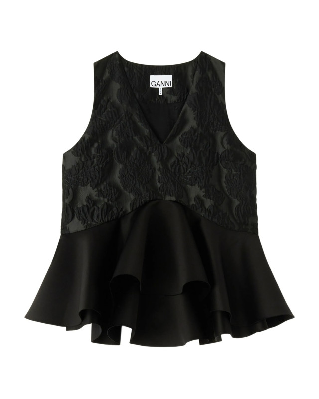 [GANNI] Shirts Sleeveless SS26 A1040097099
